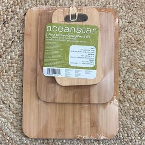 Oceanstar Bamboo Cutting Board Set
